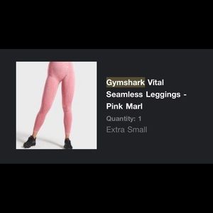Gym shark leggings size xs!